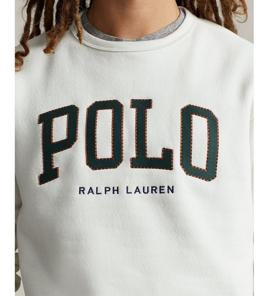 Moletom Ralph Lauren branco com logo