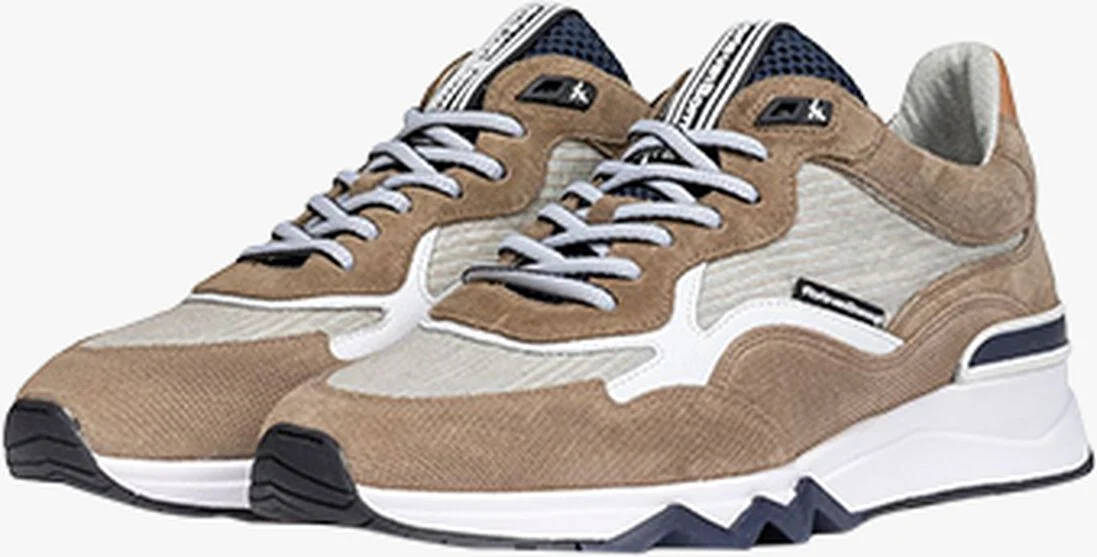 FLORIS VAN BOMMEL bruine floris van bommel lage sneakers sfm-10163