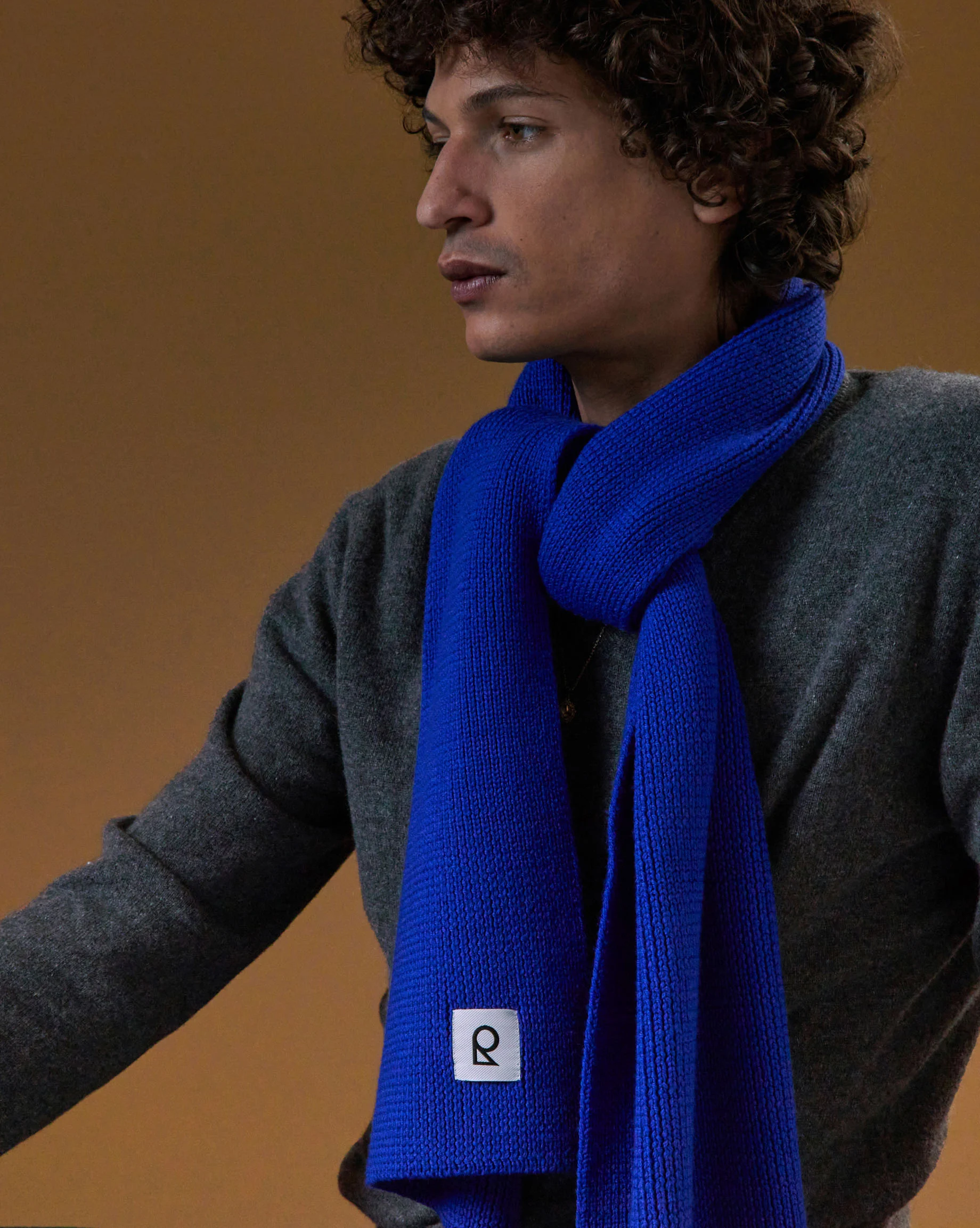 Pull homme col v en cachemire 2 fils | Gris