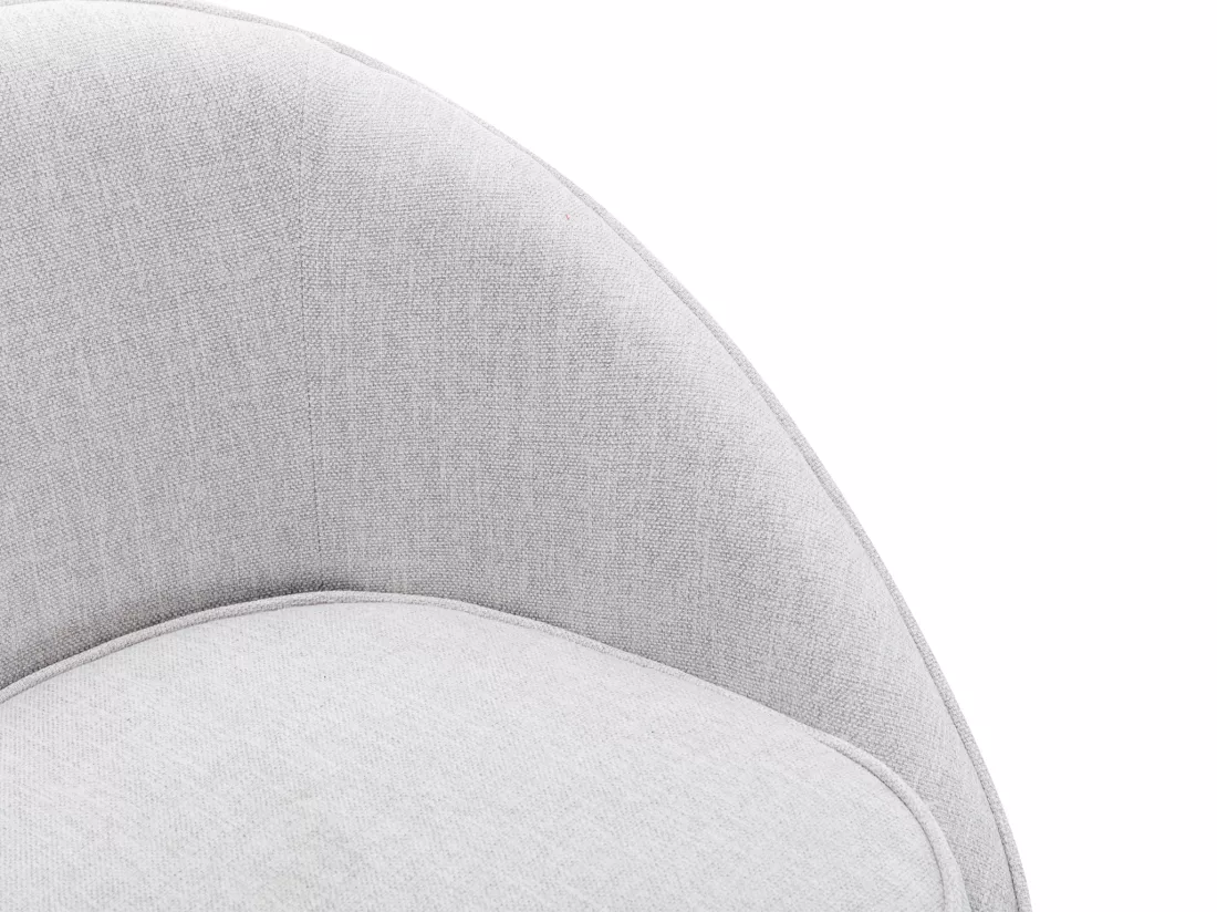 Fauteuil en tissu gris clair LINDALE