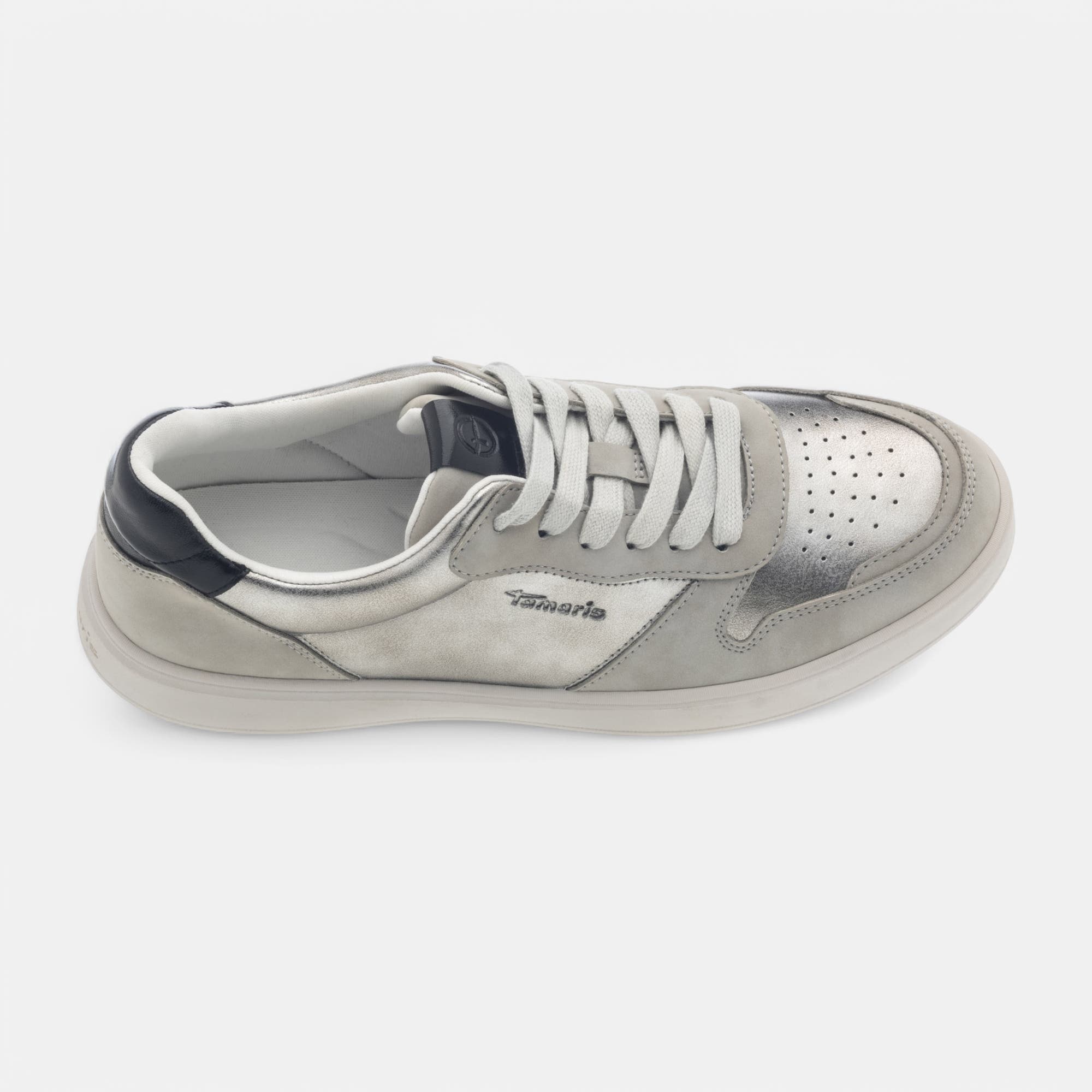 Baskets basses Femme argent
