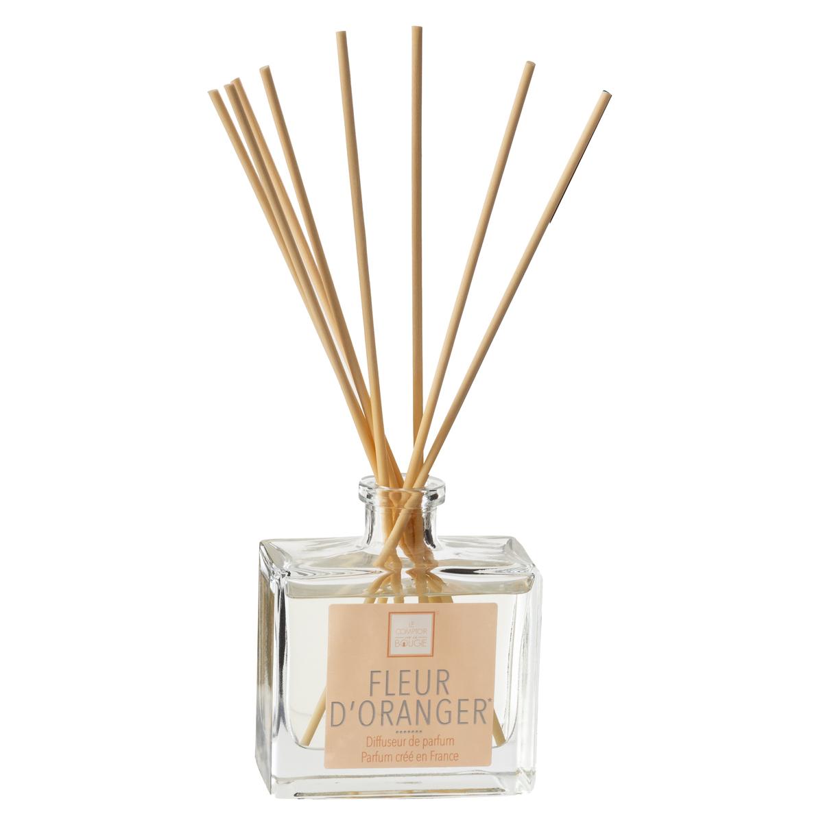 DIFFUSEUR VERRE ELEA FLEURS ORANGE 160ML