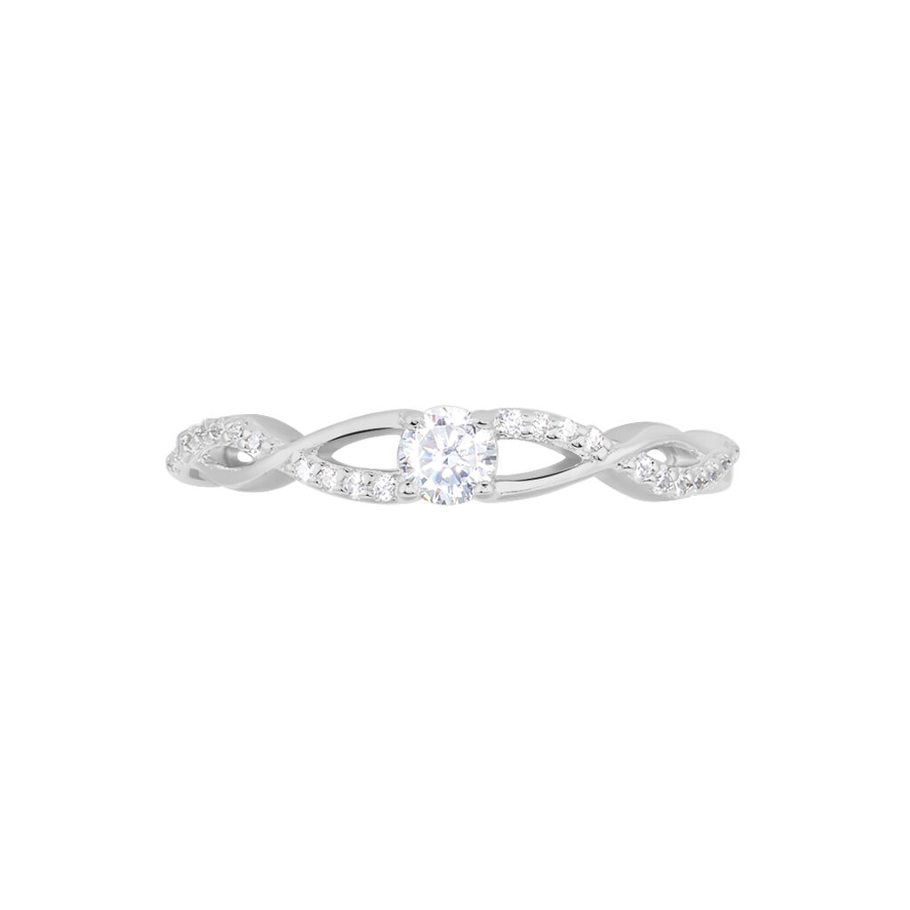 Bague Phoebus Argent Blanc Oxyde De Zirconium