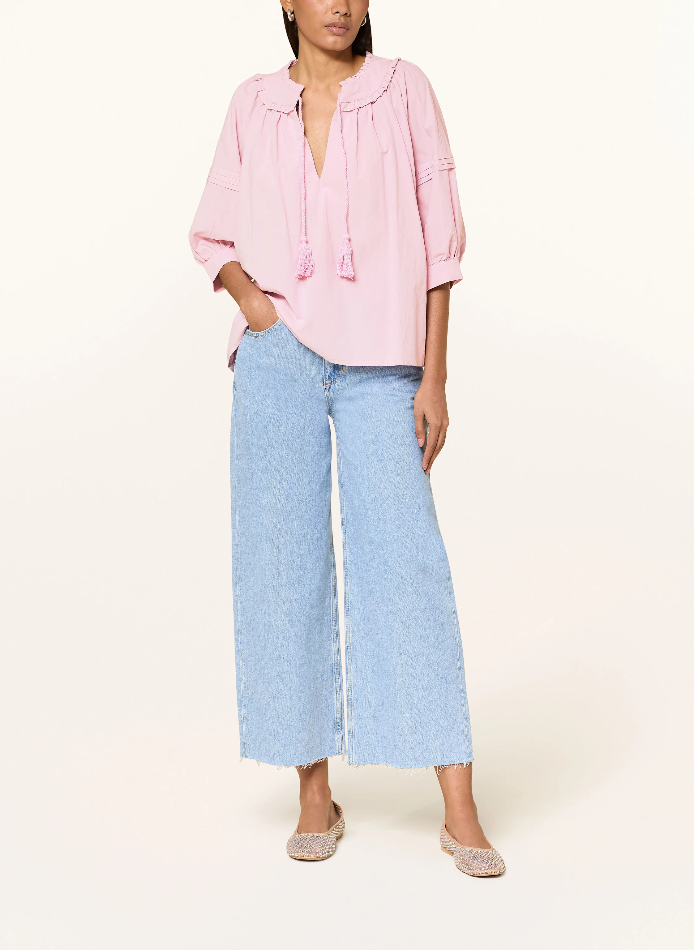 lollys laundry Blusenshirt ALVILL mit Rüschen