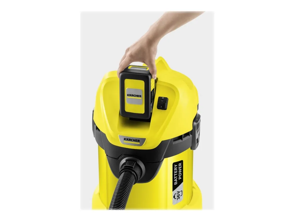Kärcher WD 3 Battery Set - Støvsuger - beholder - ledningsfri