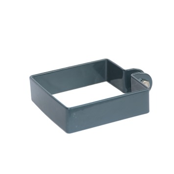 Eindklem voor vierkante paal 80x80 mm ral 7016 antraciet
