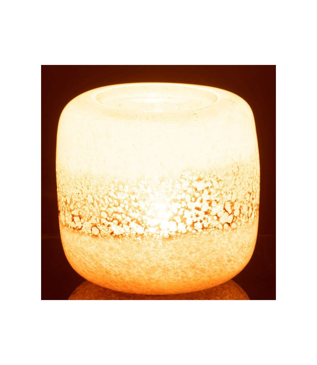Paris Prix - Photophore En Verre opia 14cm Marron
