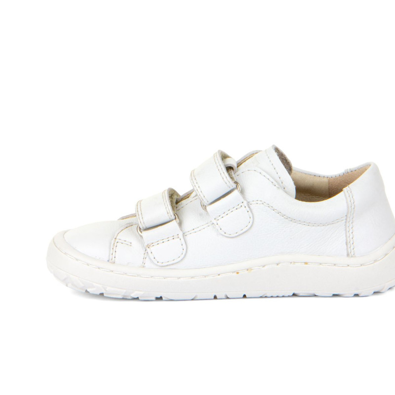 Froddo Froddo Barefoot Cuir Velcros Blanc