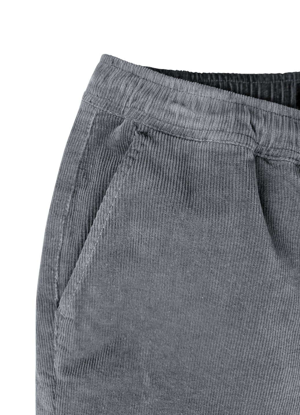 Schlupfcordhose mit Gummibund rundum in 3 Farben