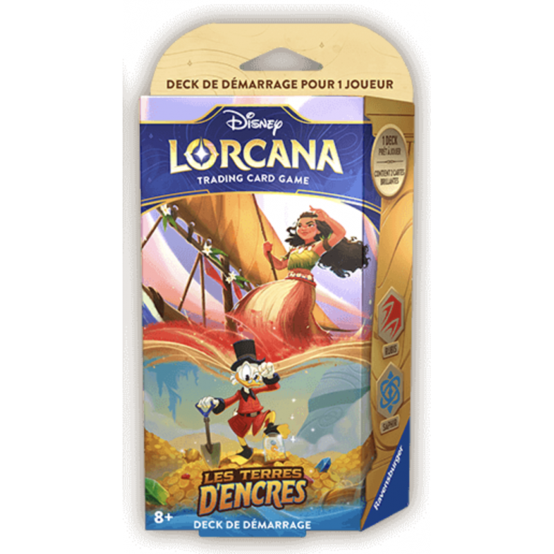 Lorcana : Les Terres d'Encres - Deck de démarrage Vaiana / Picsou
