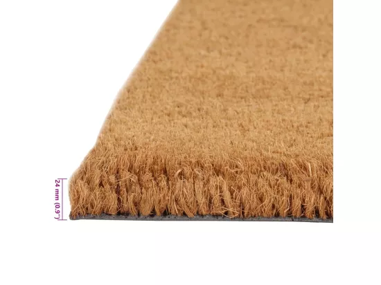 Tapis de porte 2 pcs naturel 40x60 cm fibre de coco touffeté