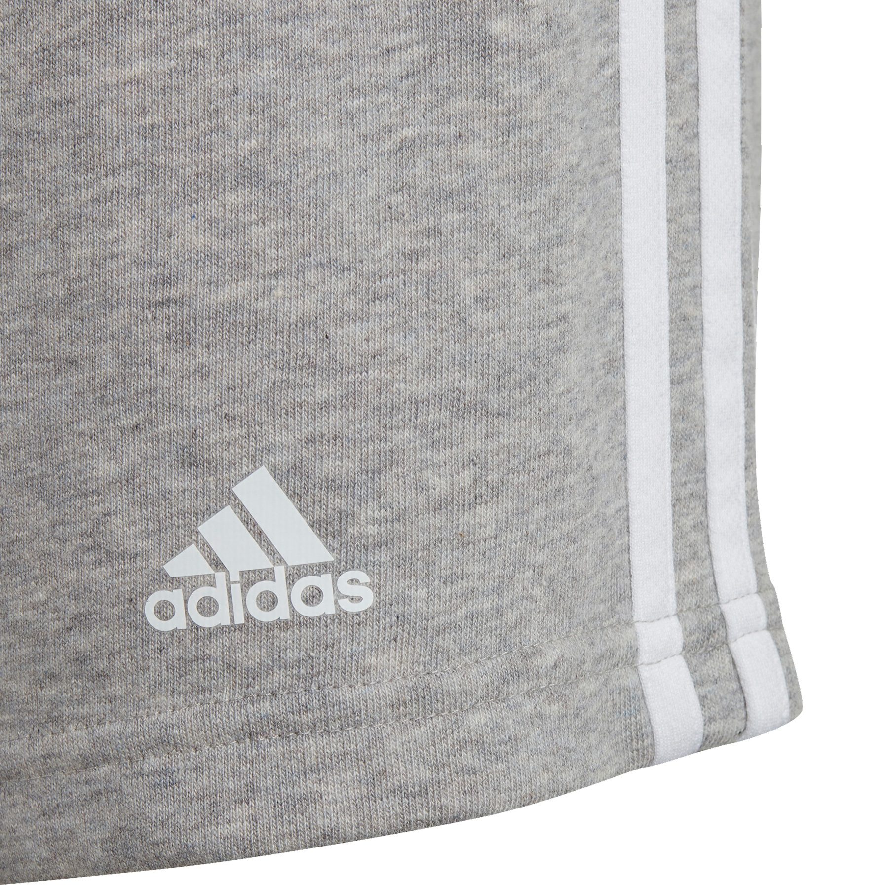 adidas Essentials 3-Streifen Shorts Mädchen medium grey heather