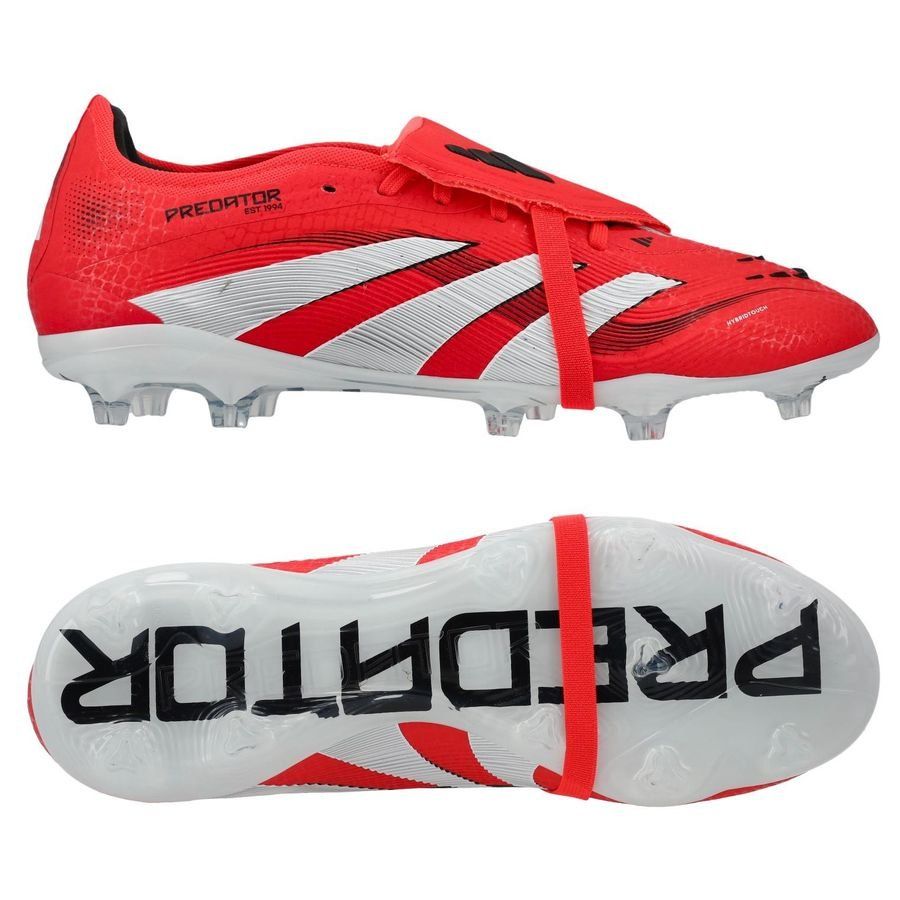 adidas Predator Pro Fold-over Tongue FG Pure Victory - Lucid Red/Blanc/Noir