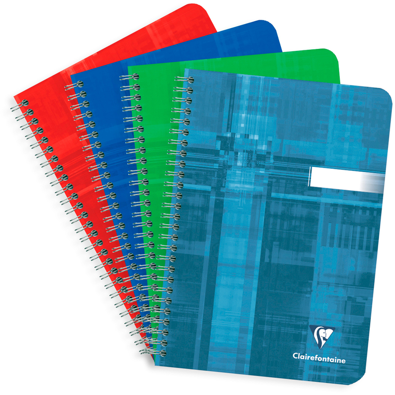 Clairefontaine Spiralheft 8532, A5, kariert 5 mm, assortiert