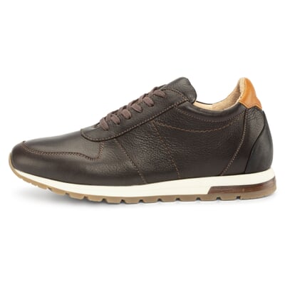 Herren-Schnürhalbschuh, Braunschwarz