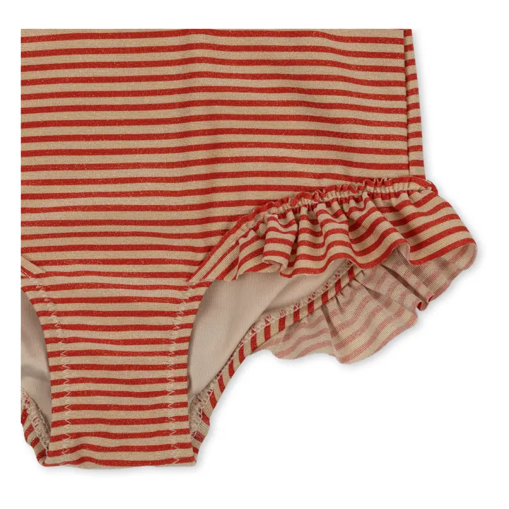 Konges Sløjd Maillot de Bain Anti-UV Jade Pailleté | Terracotta
