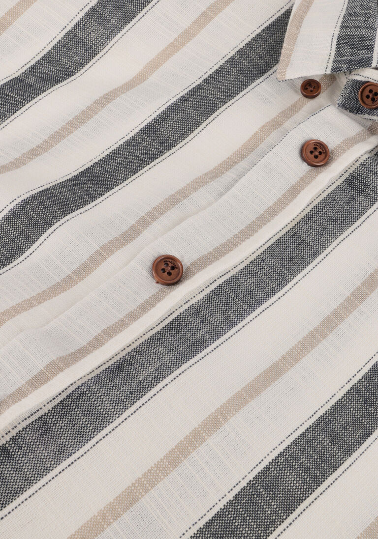 ANERKJENDT gebroken wit anerkjendt casual overhemd akleif l/s stripe shirt