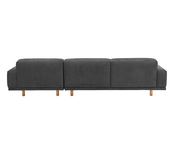 Ecksofa »Penelope«, dunkelgrau, rechts