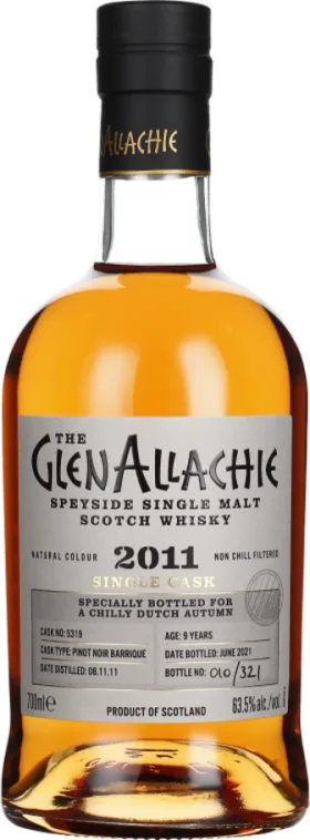 GLENALLACHIE 9 YEARS 2011 FOR A CHILLY DUTCH AUTUMN 70CL