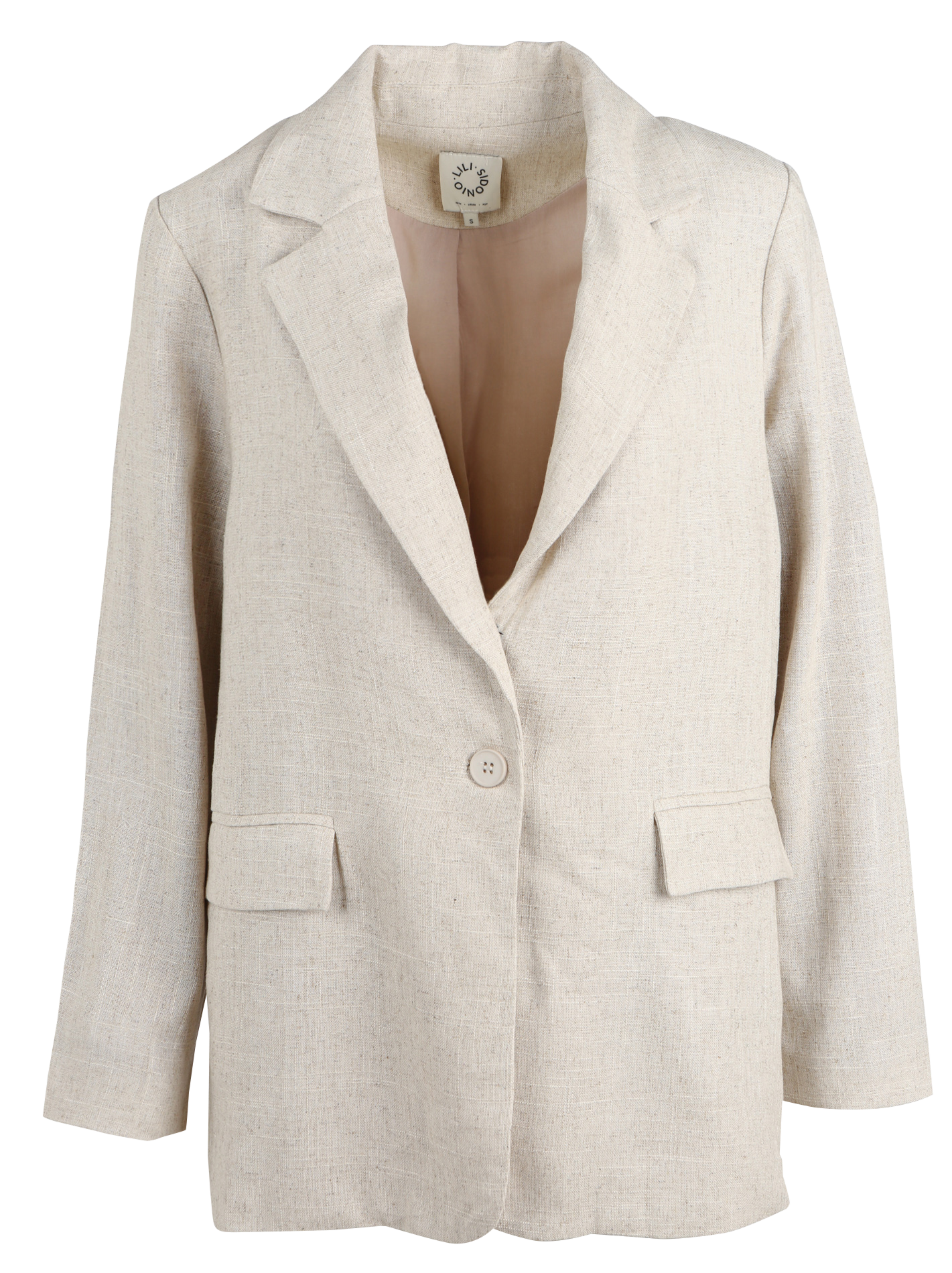 Veste col tailleur | Beige
