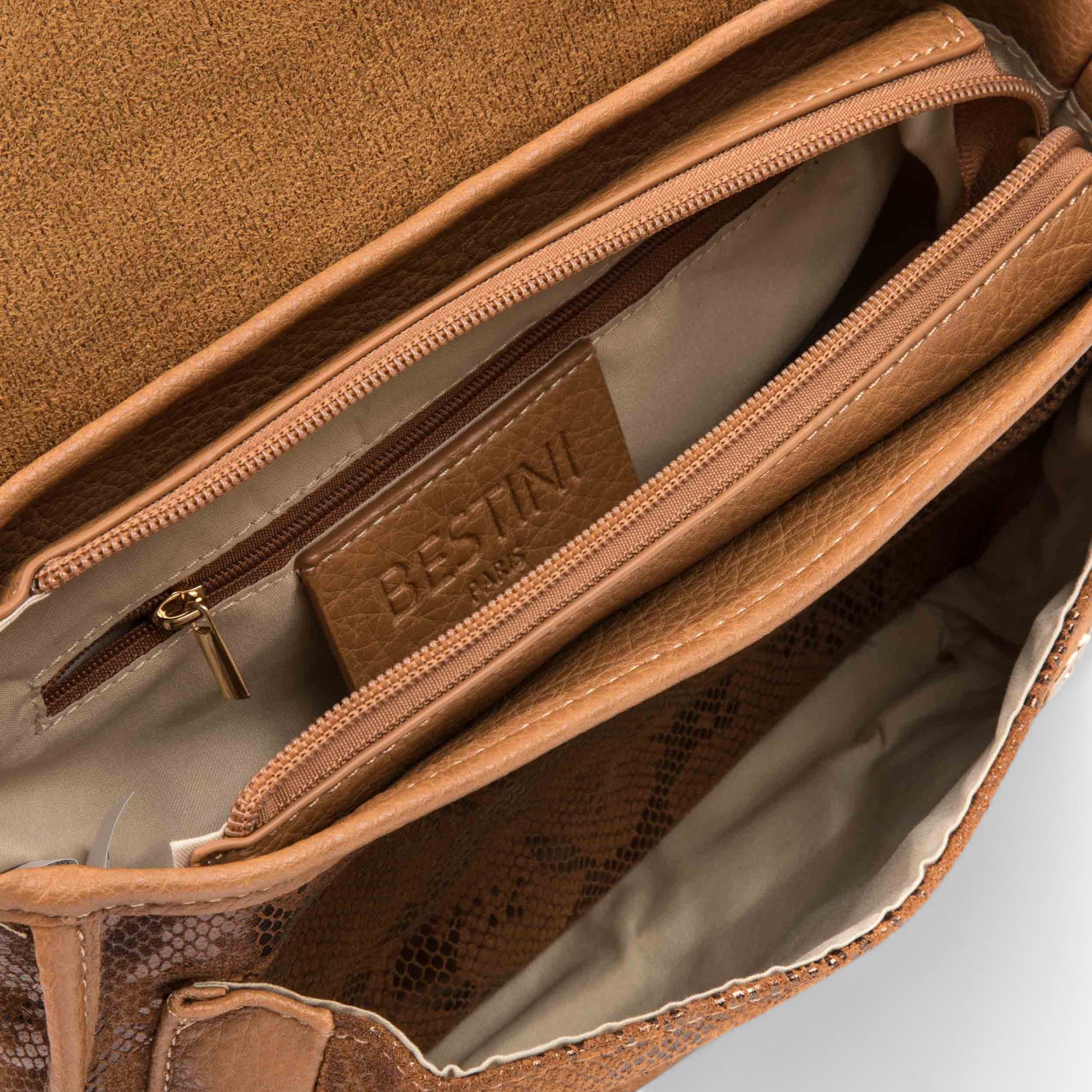 Sac bandoulière camel