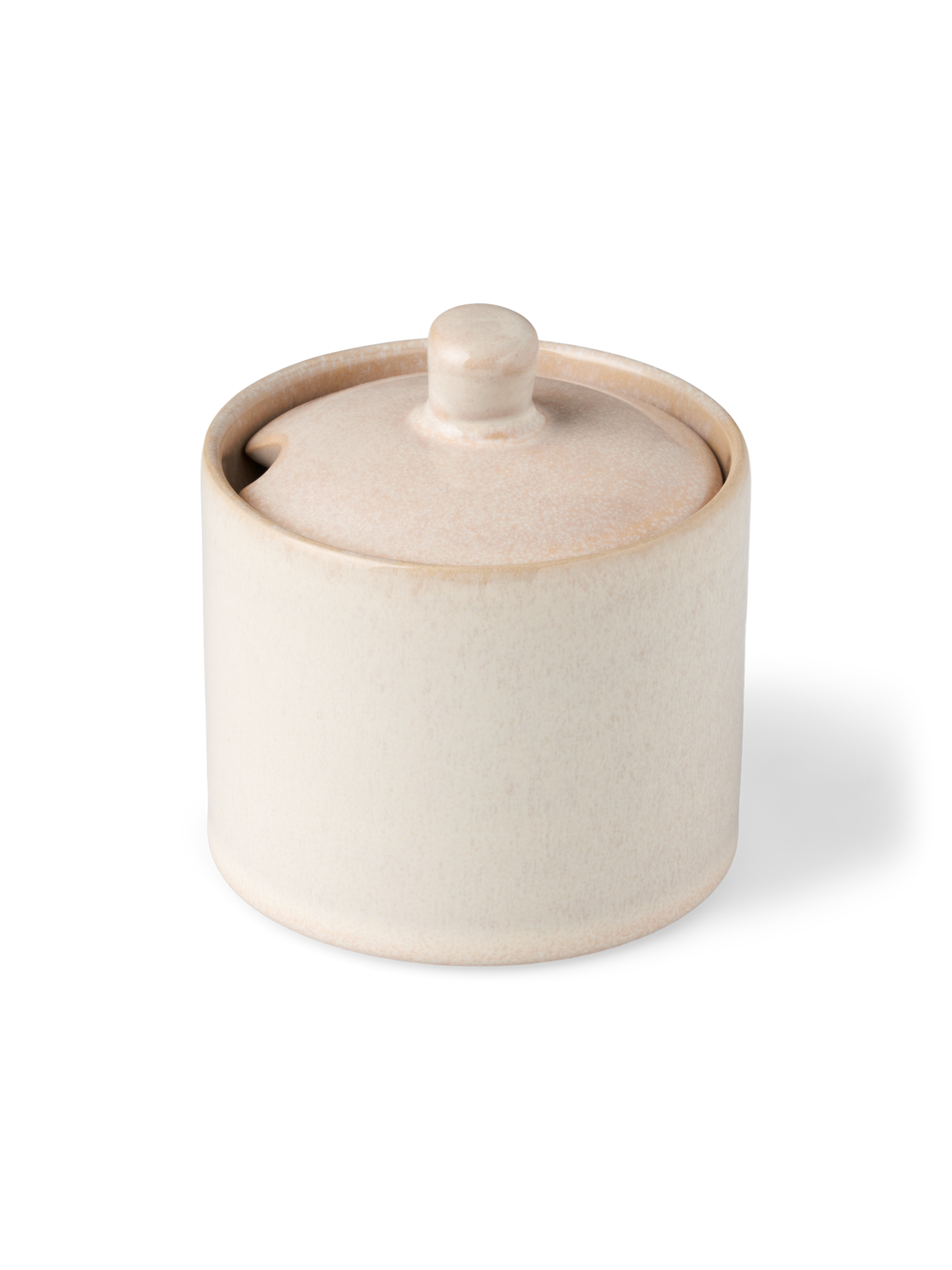 Sukkerskål | Stentøj. Ø8,3 cm. | Camel