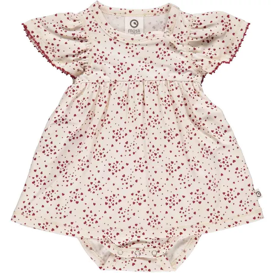 Müsli Bodykleid ButtercreamBerryred