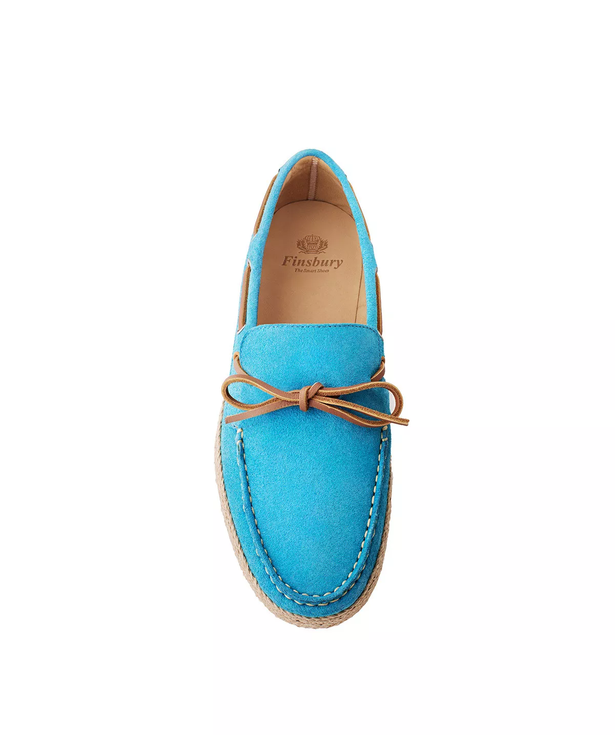 Mocassin Panama Bleu Turquoise
