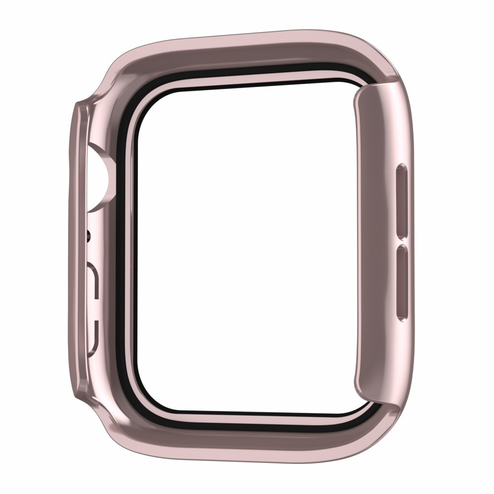 Apple Watch (45 mm) Hardcase Bumper   Display Schutzglas (IP68) - Roségold
