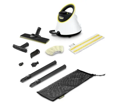Kärcher SC 2 Deluxe, Cylinderdamp rengøringsmiddel, 1 L, Sort, Hvid, 50 cm, 100 cm, 2,2 m