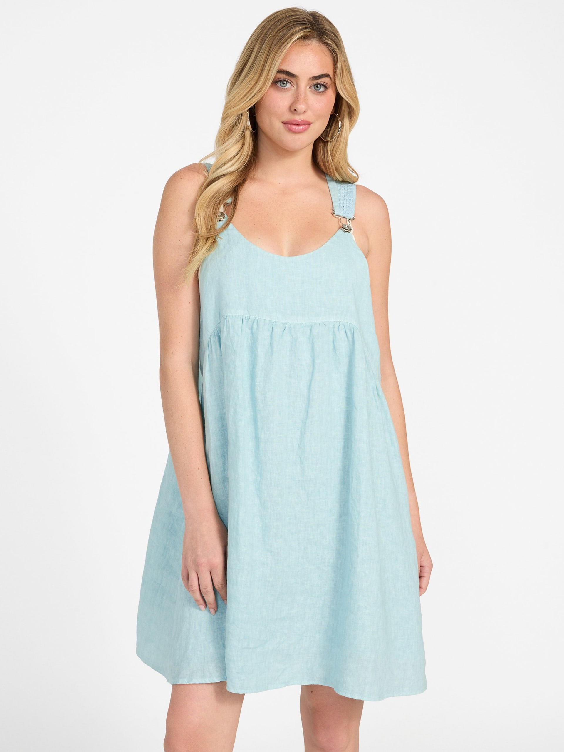 Vestido curto Gretel com alças finas