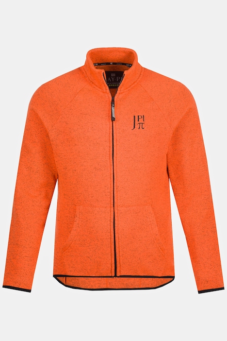 JAY-PI Rad Strickfleece-Jacke, Bikewear, Langarm , Stehkragen, Saum-Taschen