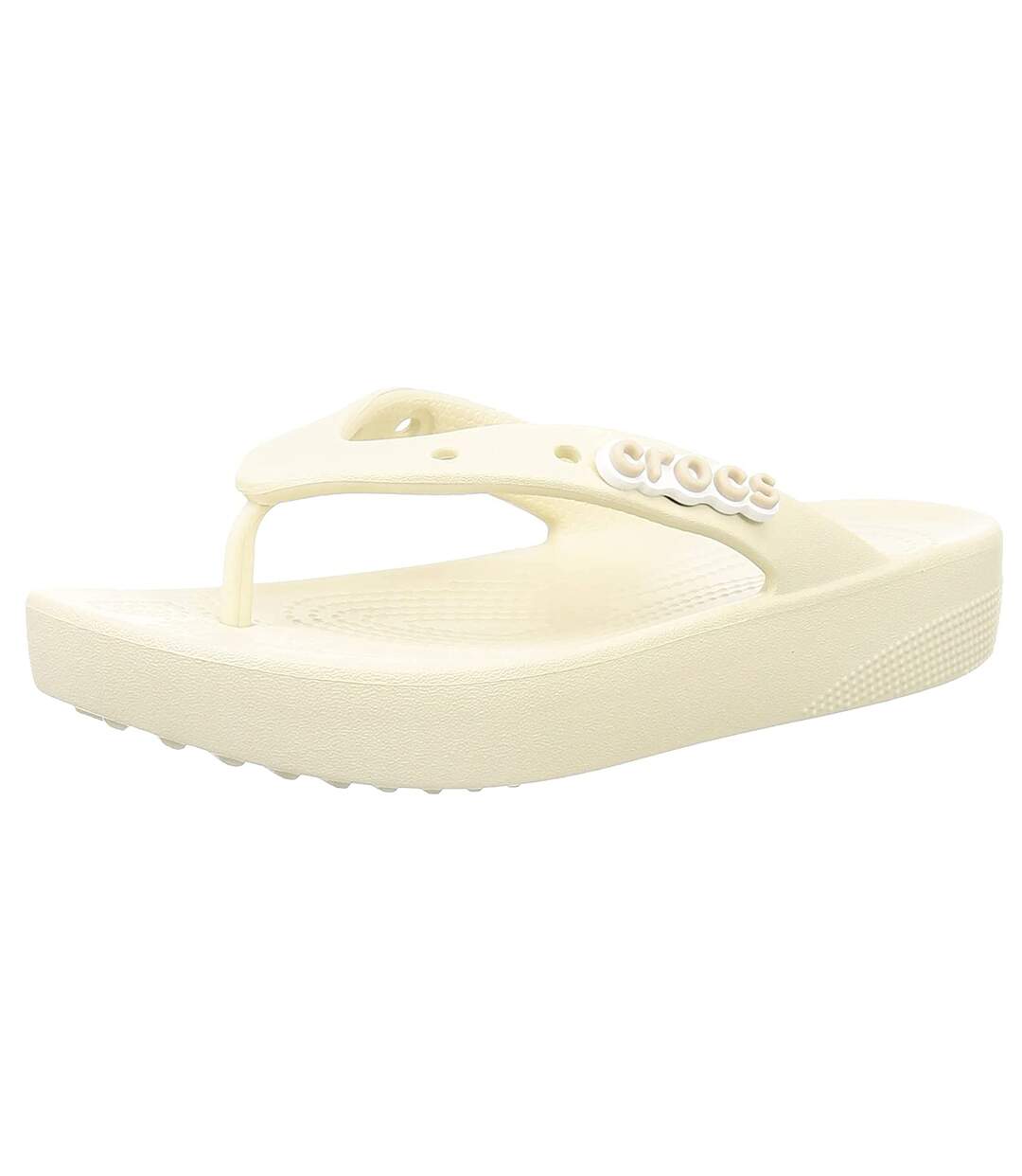 Crocs - Tongs CLASSIC PLATFORM - Femme (Blanc cassé) - UTFS9000