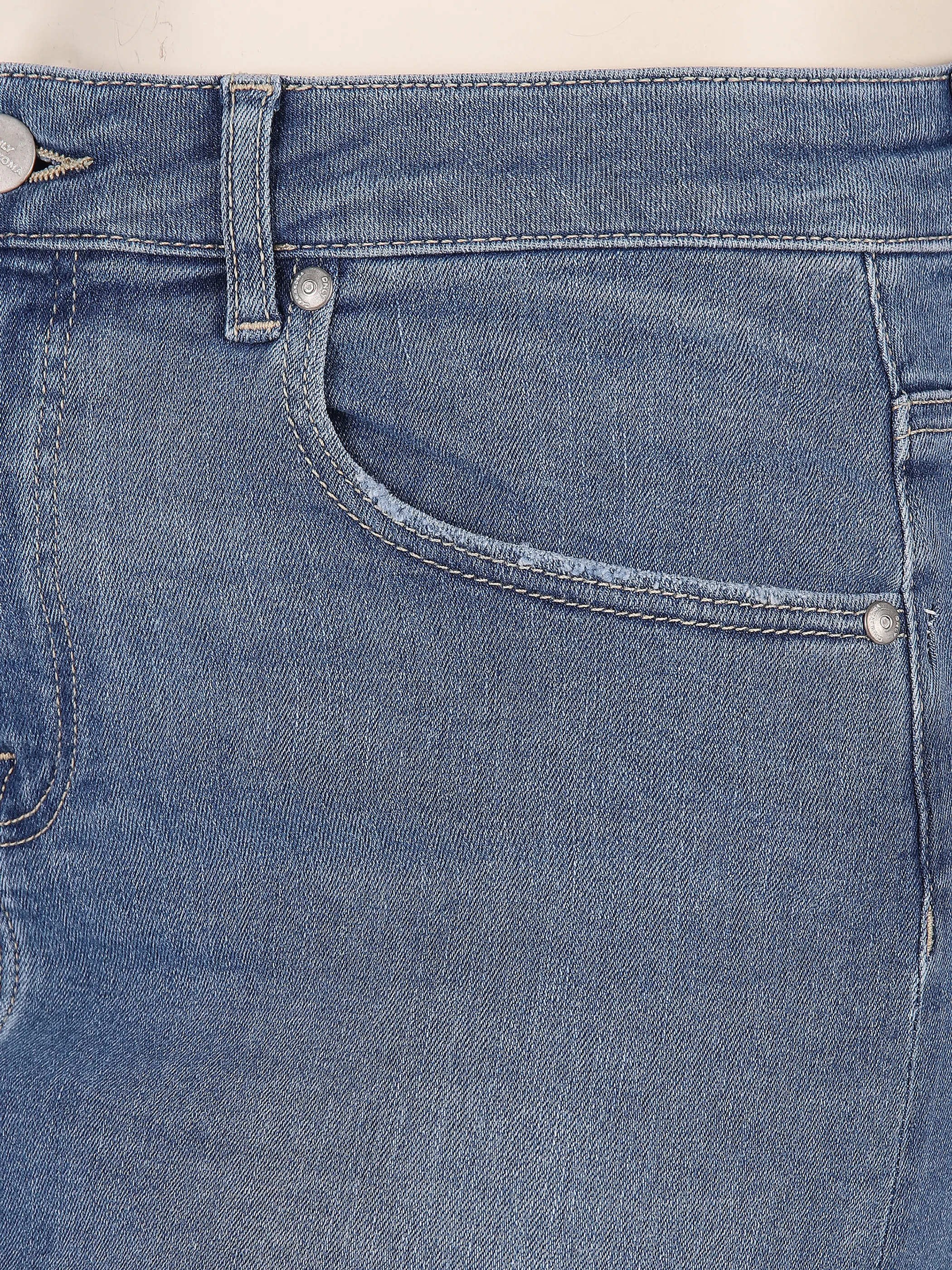 Only Carmakoma CARVERA LIFEKNEE DENI Jeansrock
