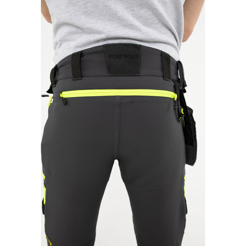 Portwest DX4 stretch werkbroek met afneembare holsterzakken + gratis kniestukken 52 zwart