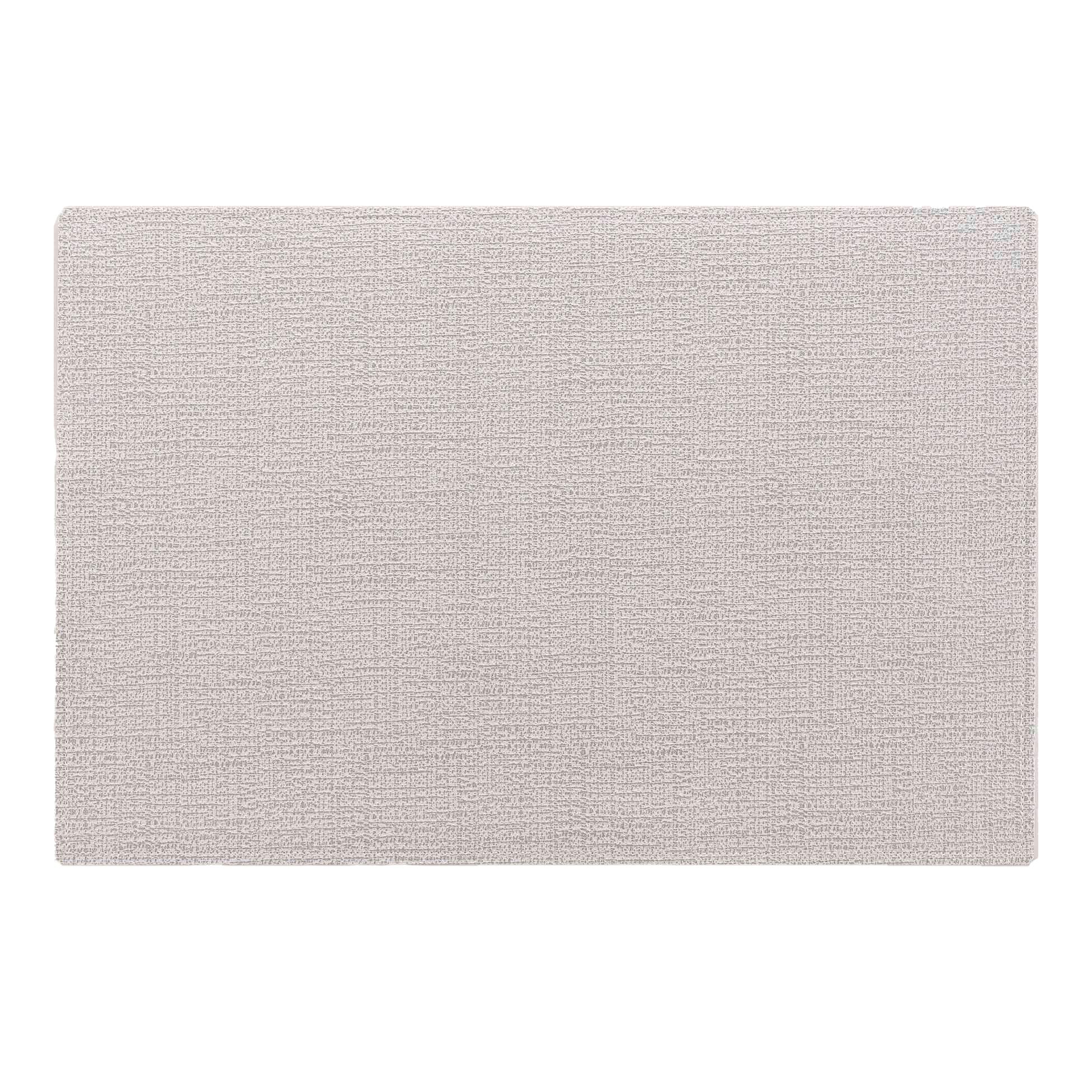 SET TABLE 30X45CM IMITATION CUIR MARLON BLANC