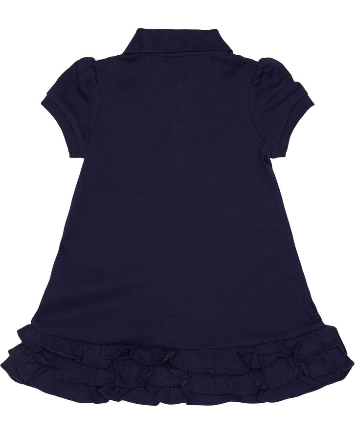 Polo Ralph Lauren Ruffled Polo Dress & Bloomer Blå