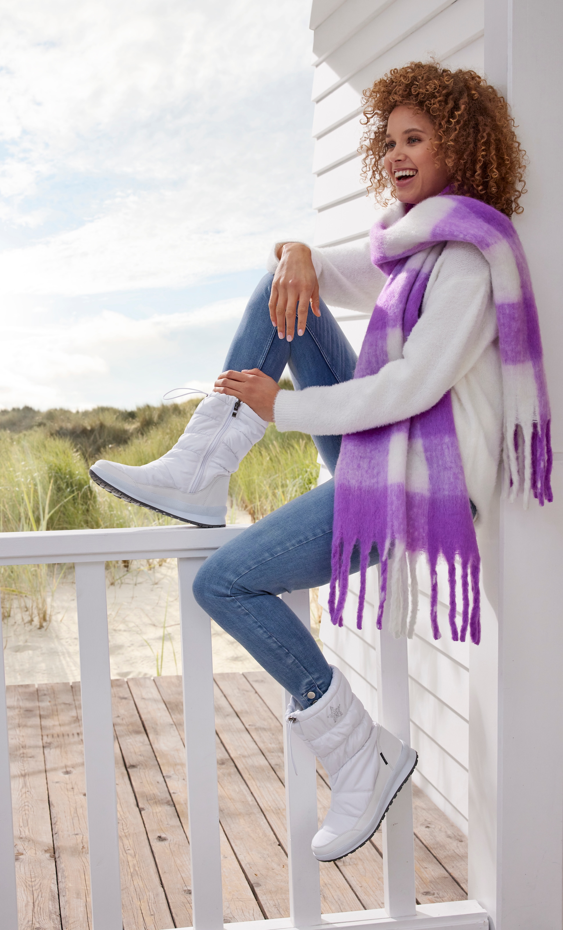 LASCANA Winterstiefel  Stiefelette, Winterboots mit Warmfutter, wasserabweisend