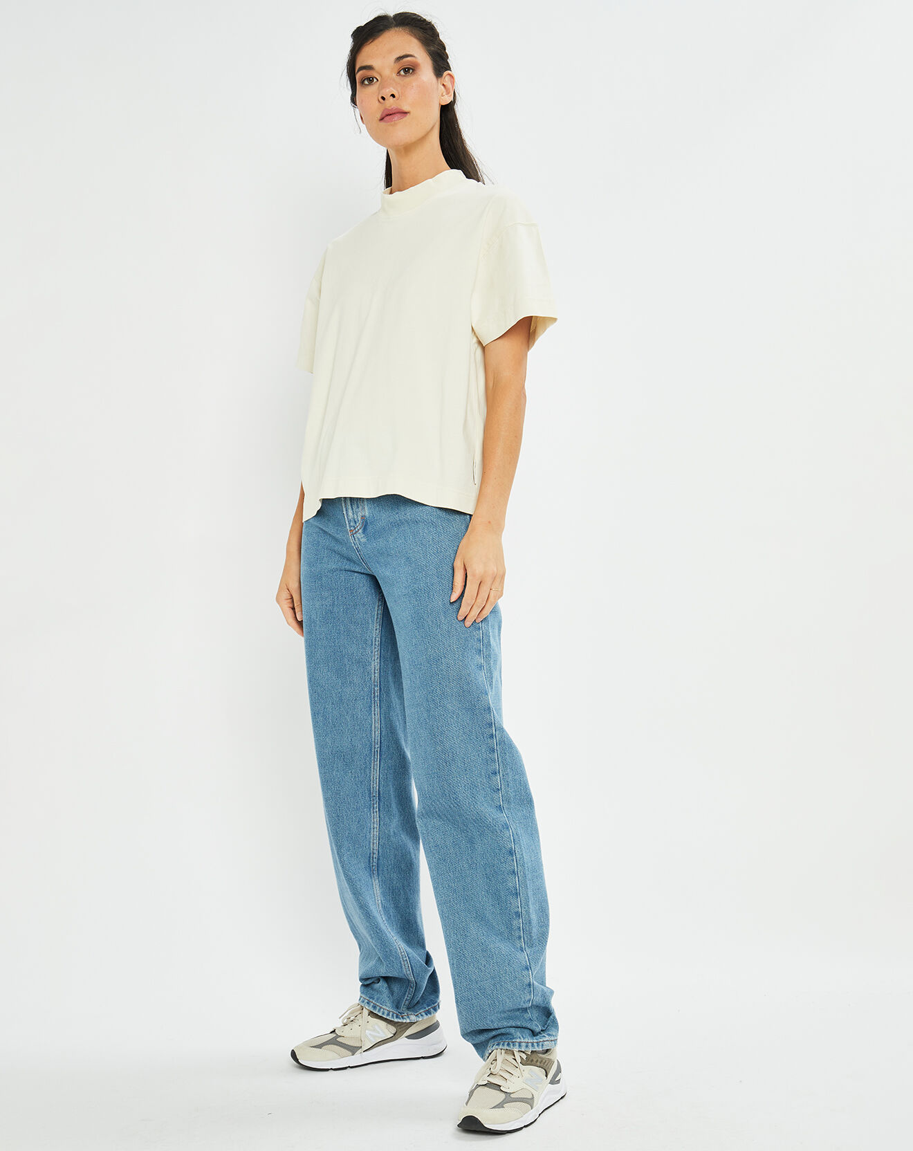 Marc O'Polo Jean droit 100% Coton Bio Heddal Baggy Style bleu