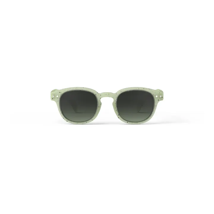 IZIPIZI Lunettes de Soleil #C Effet Moucheté Junior | Vert d'eau