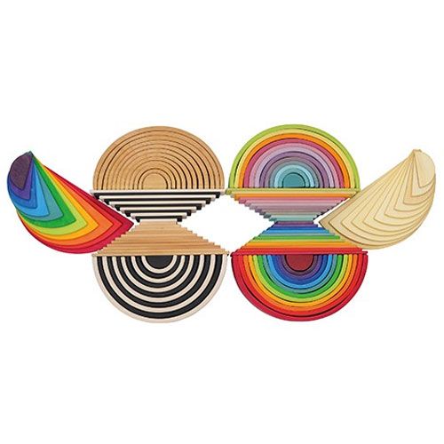 Grimm's bouwplaten - regenboog (11st)