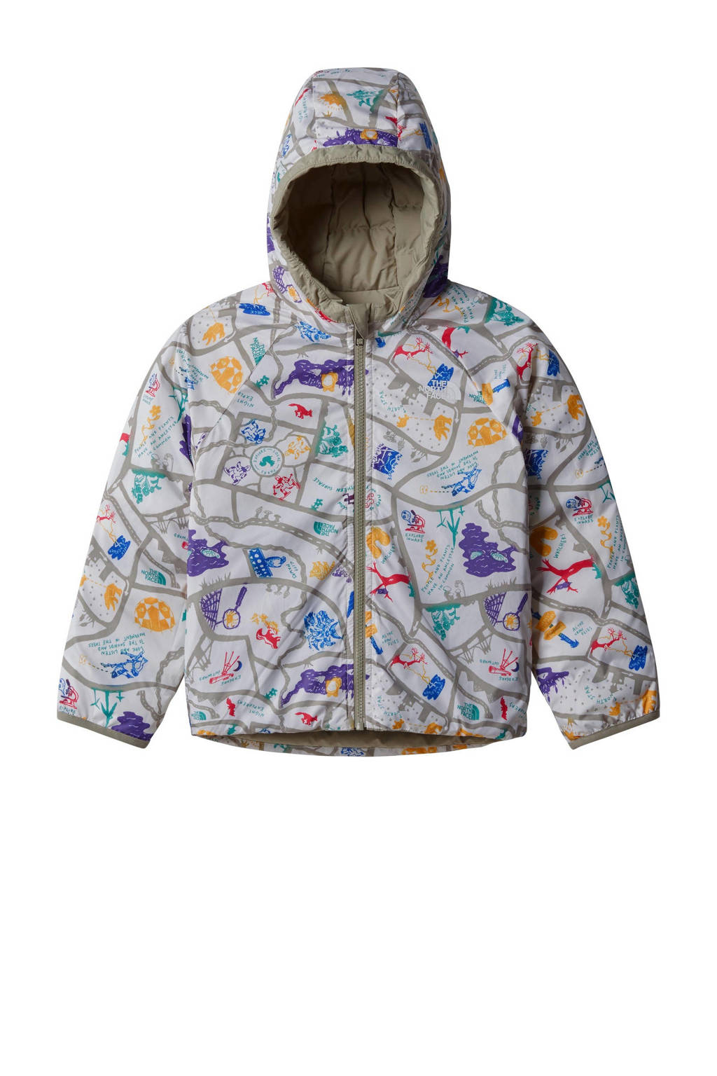 The North Face reversible jas Perrito grijs/multi