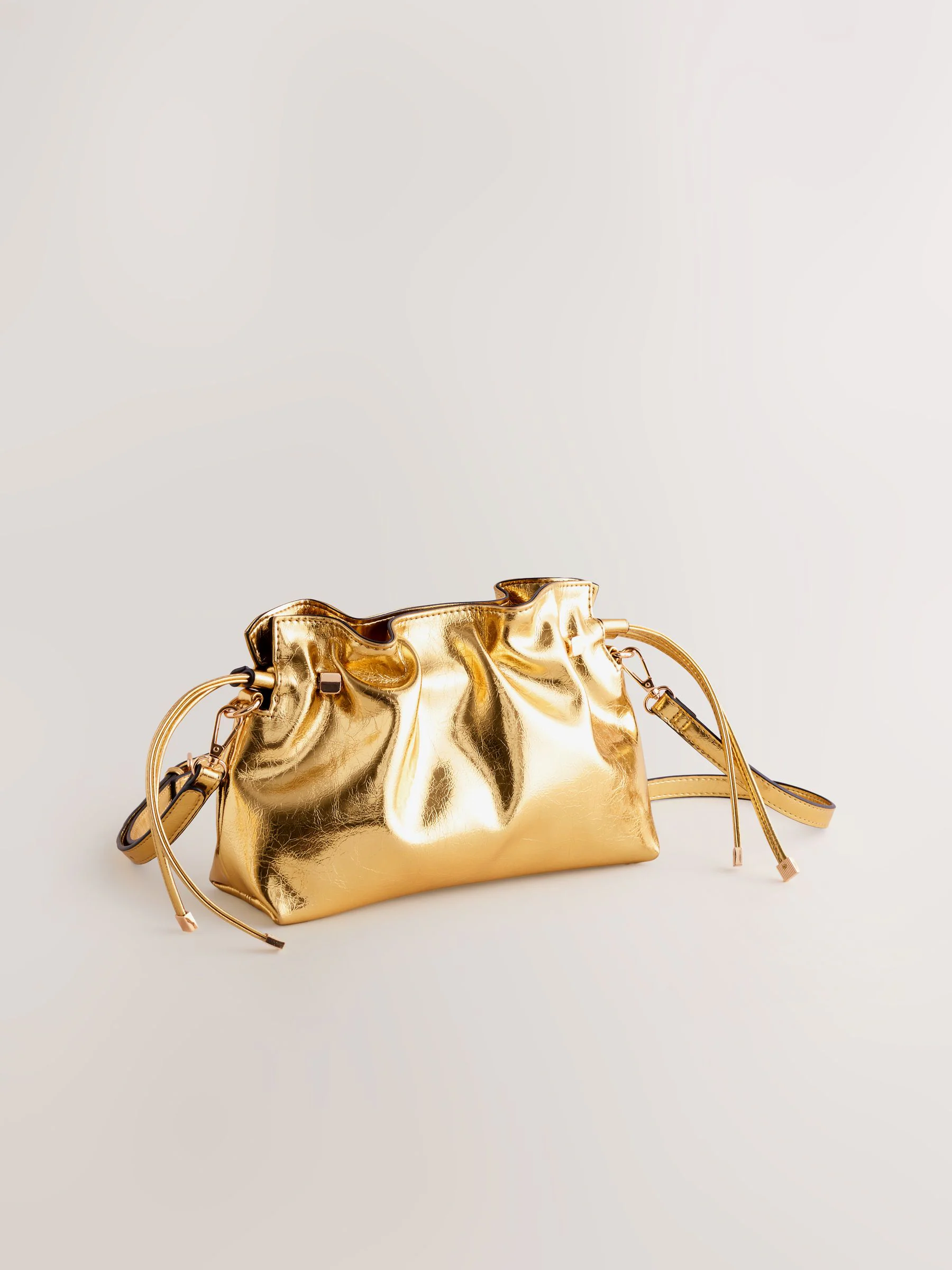 Goud - Clutch met ruches