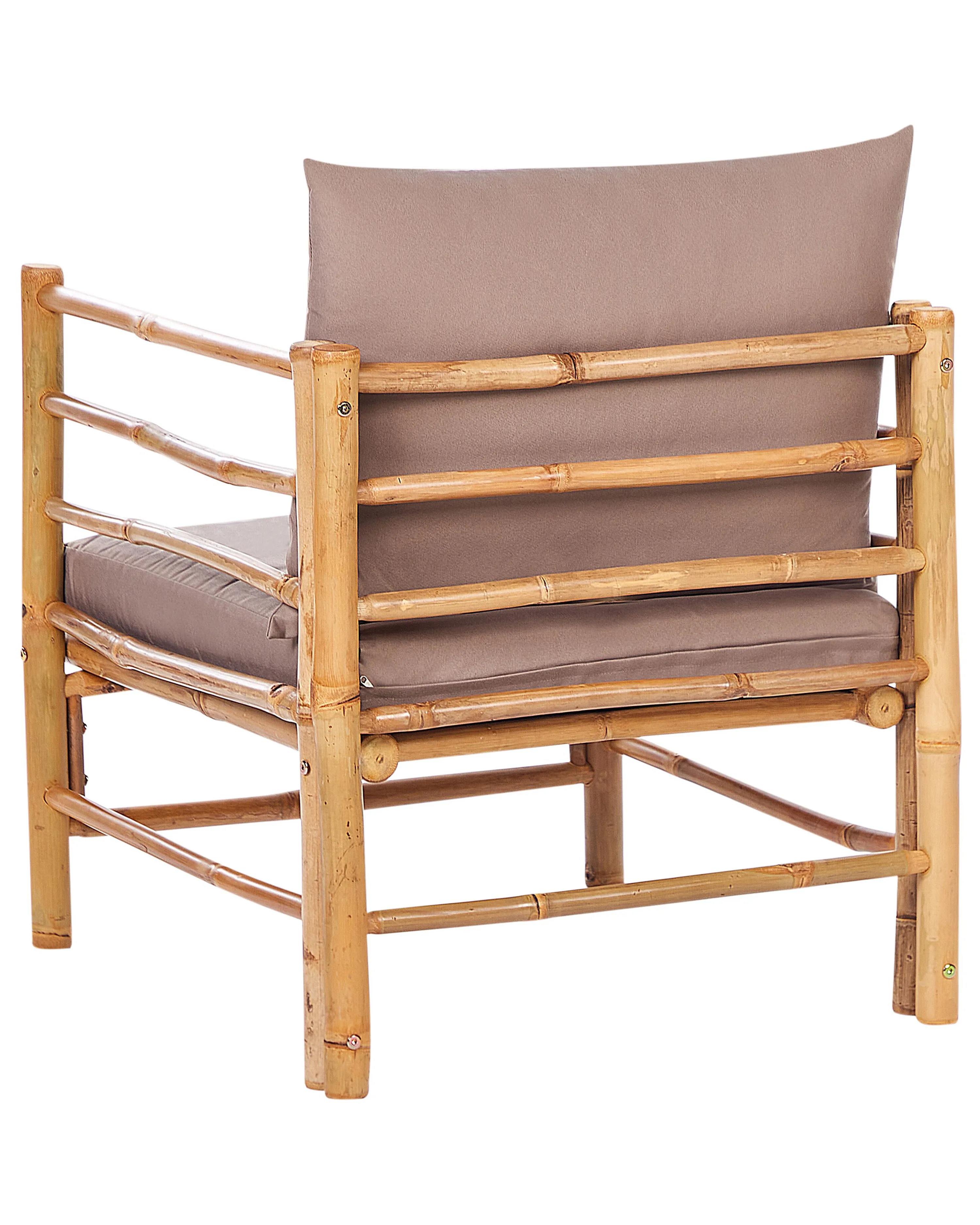 Tuinfauteuil CERRETO Bamboehout Taupe