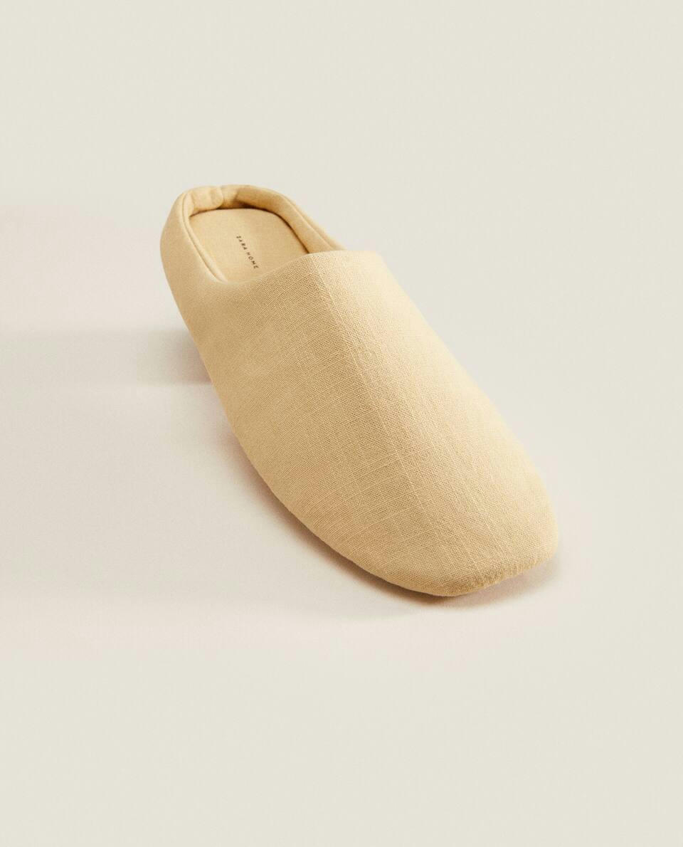 Pantufas de algodão babouche