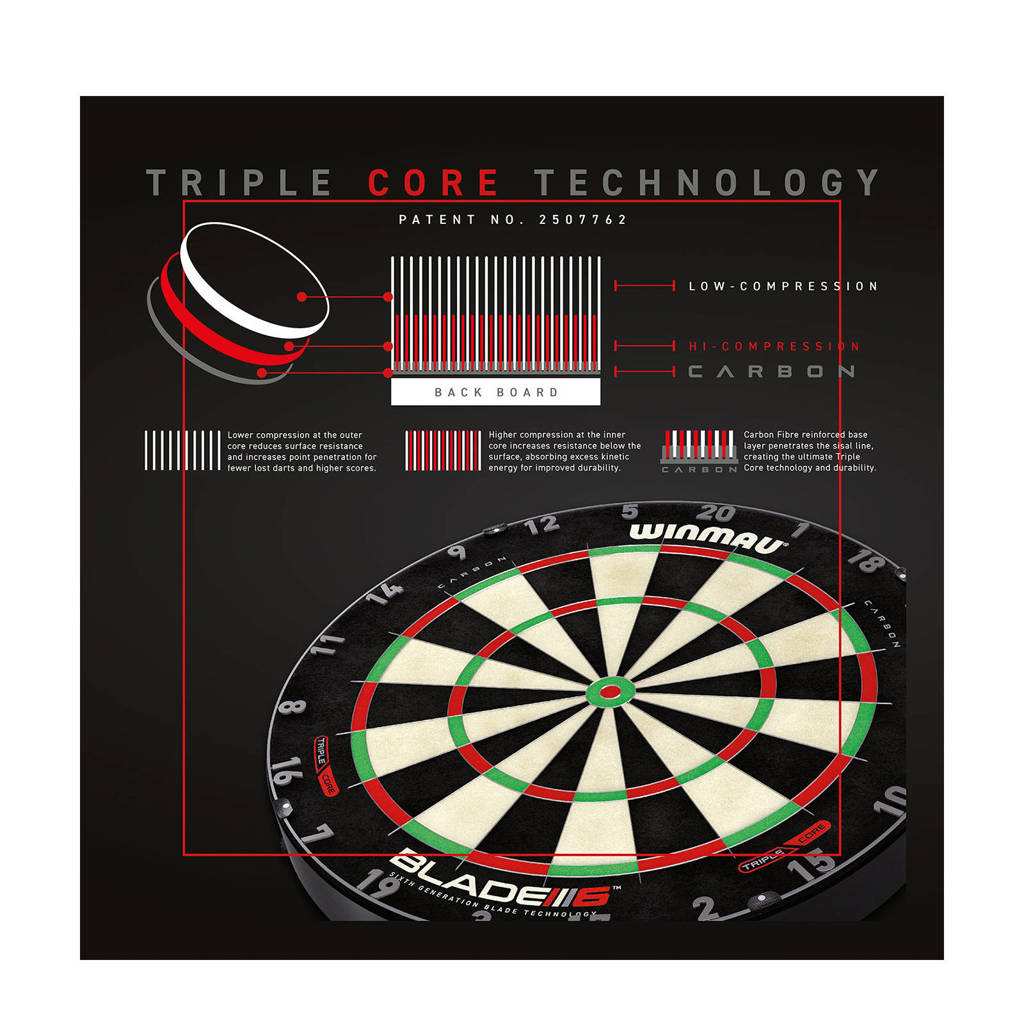 Blade 6 Triple Core Dartbord