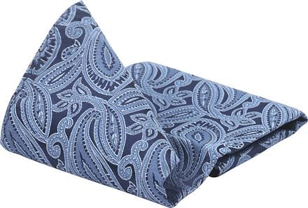 Suitable Zijde Pochet Paisley Blauw PO24-13 kopen