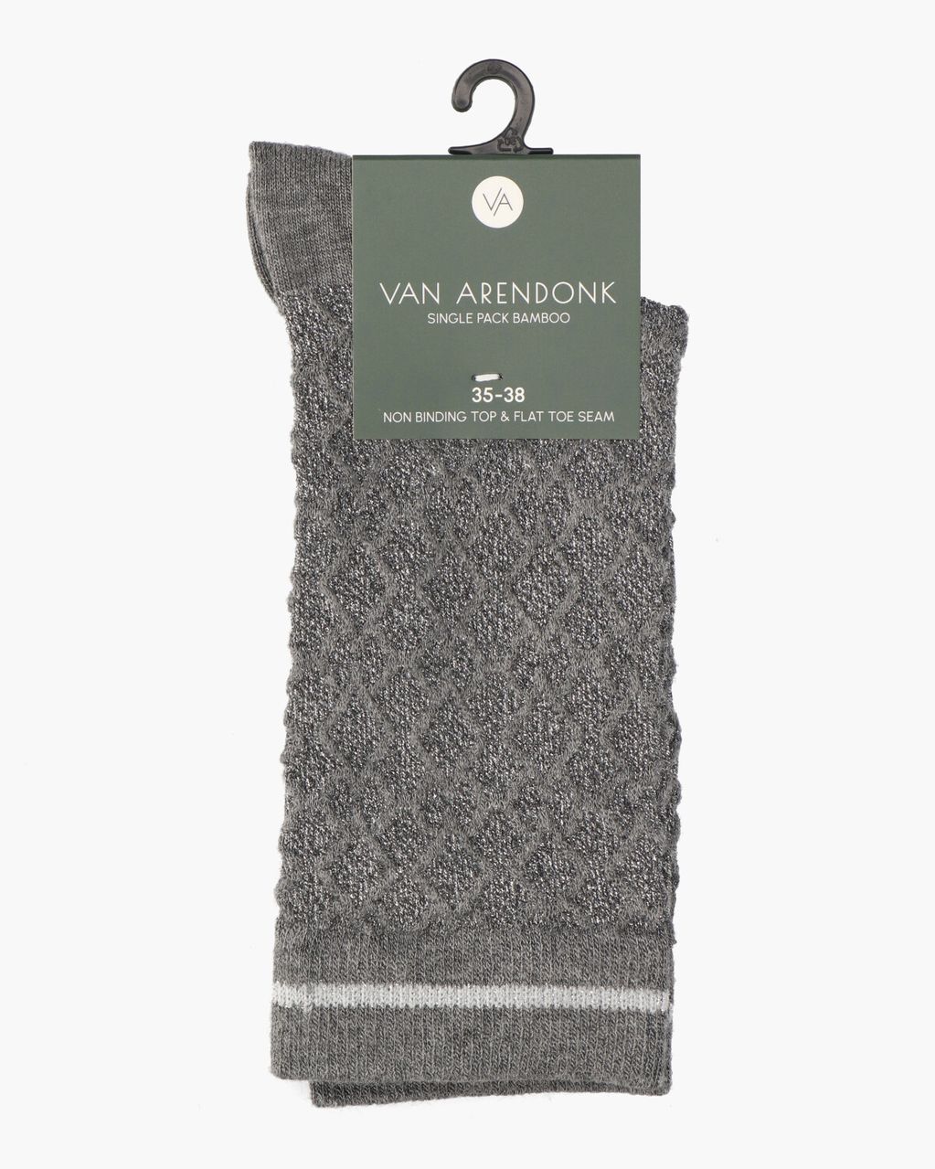 Van Arendonk Logo Socks Grijs Damessokken