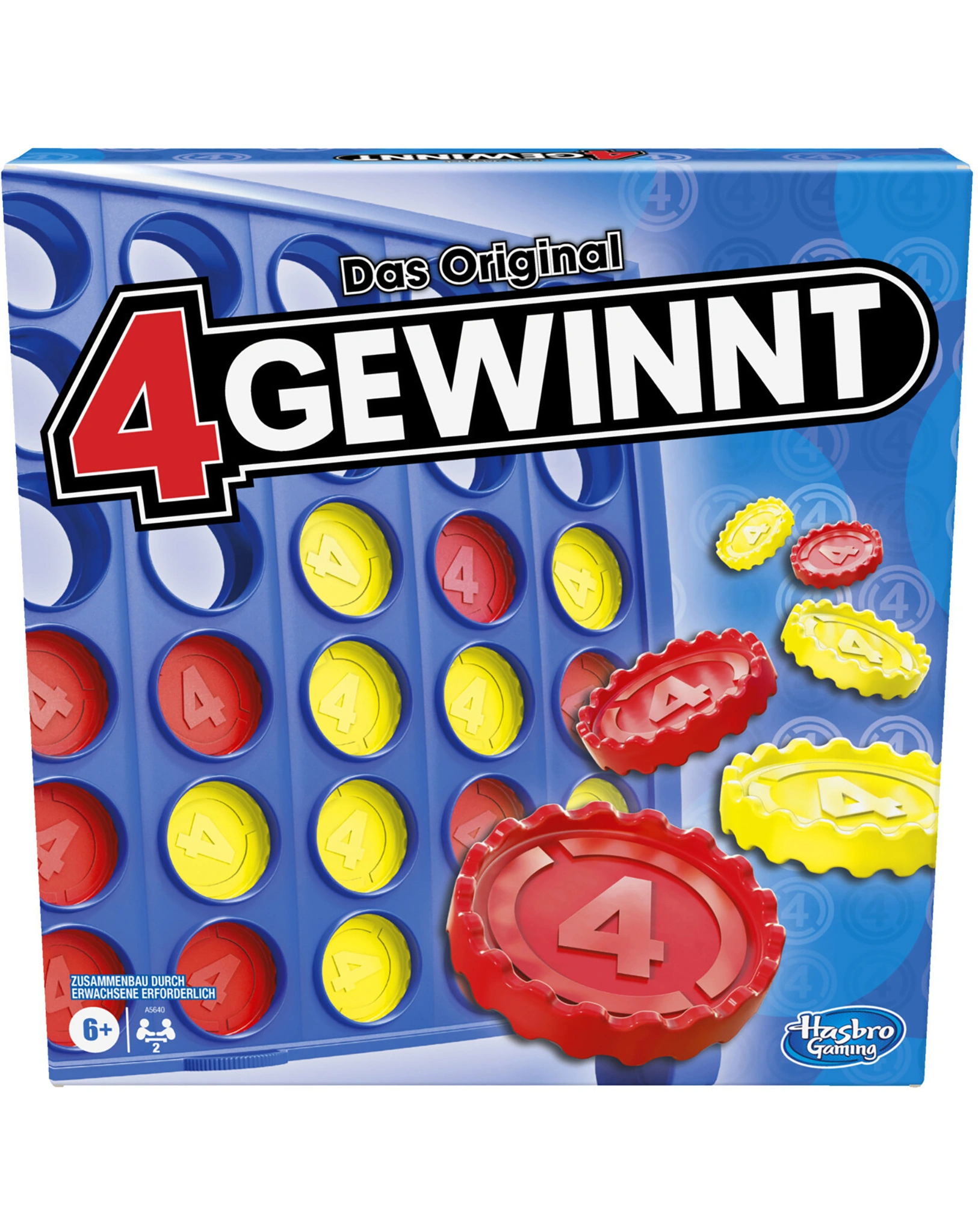 4 gewinnt, Strategiespiel für 2 Spieler, 4 gewinnt Rasterwand, 4 in einer Reih