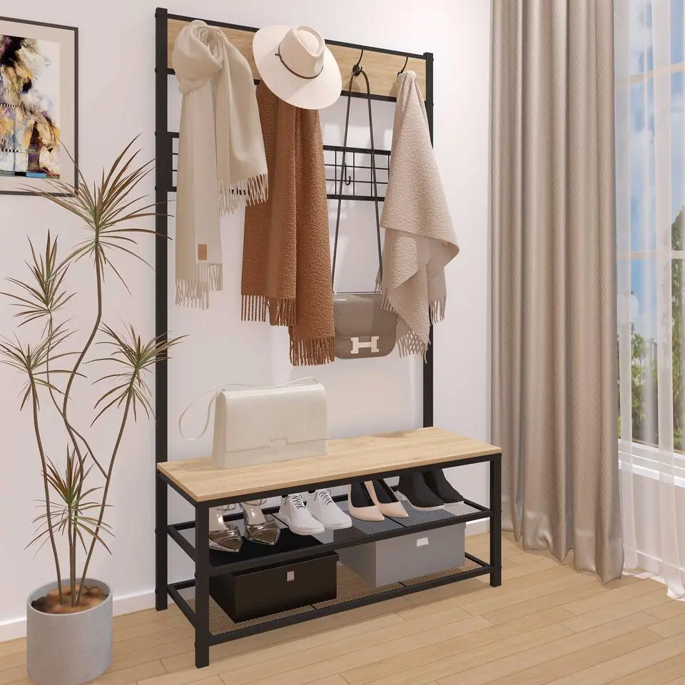 Halkast Alizee - 100x40x180cm - eikdecor/zwart